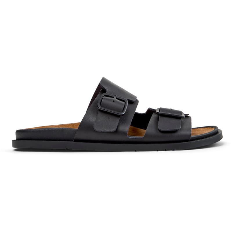 CAMPER Lluc Sandal - Chaussures casual pour Homme - Noir, taille 44, Cuir lisse