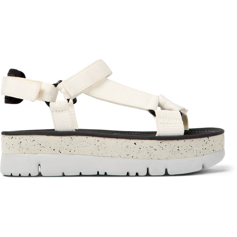 CAMPER Oruga Up - Sandales pour Femme - Blanc, taille 41, Tissu en coton