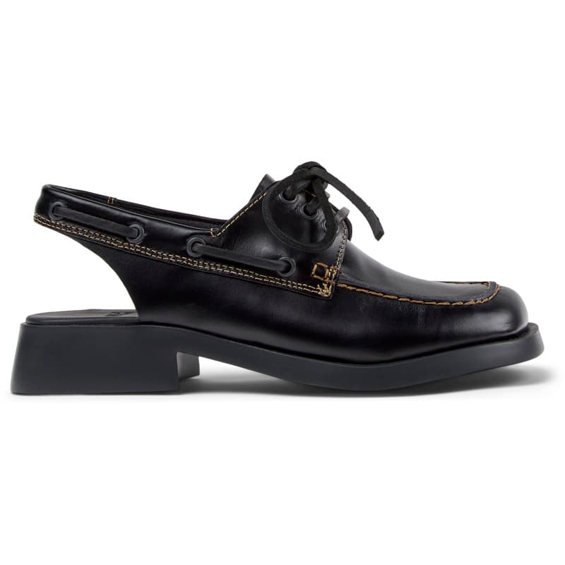 CAMPER Donna - Chaussures habillées pour Femme - Noir, taille 39, Cuir lisse