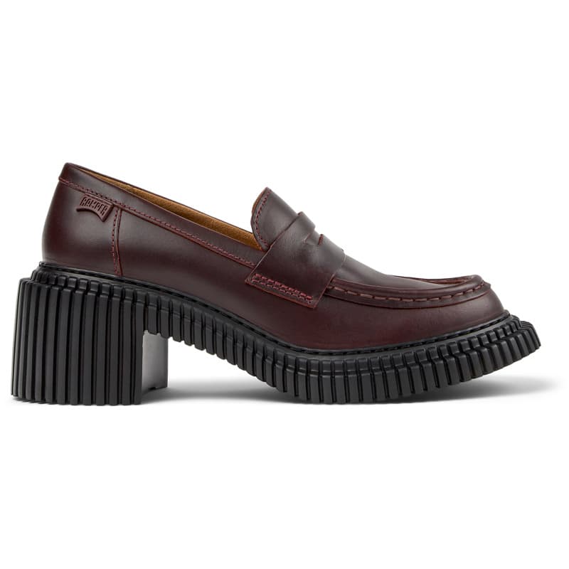 CAMPER Pix London - Chaussures habillées pour Femme - Bourgogne, taille 39, Cuir lisse