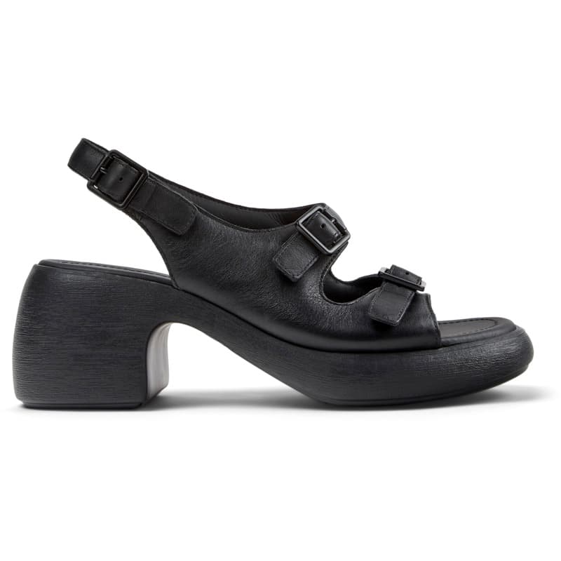 CAMPER Thelma Sandal - Sandales pour Femme - Noir, taille 39, Cuir lisse