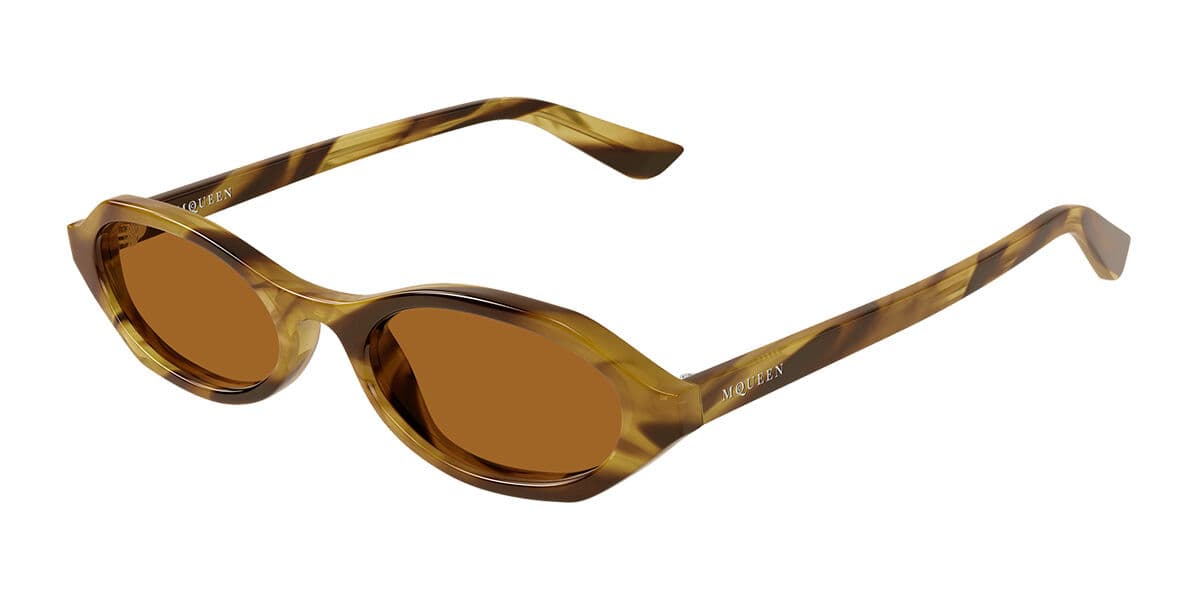 Alexander McQueen AM0559S 003 Women’s Sunglasses Tortoiseshell Size 51