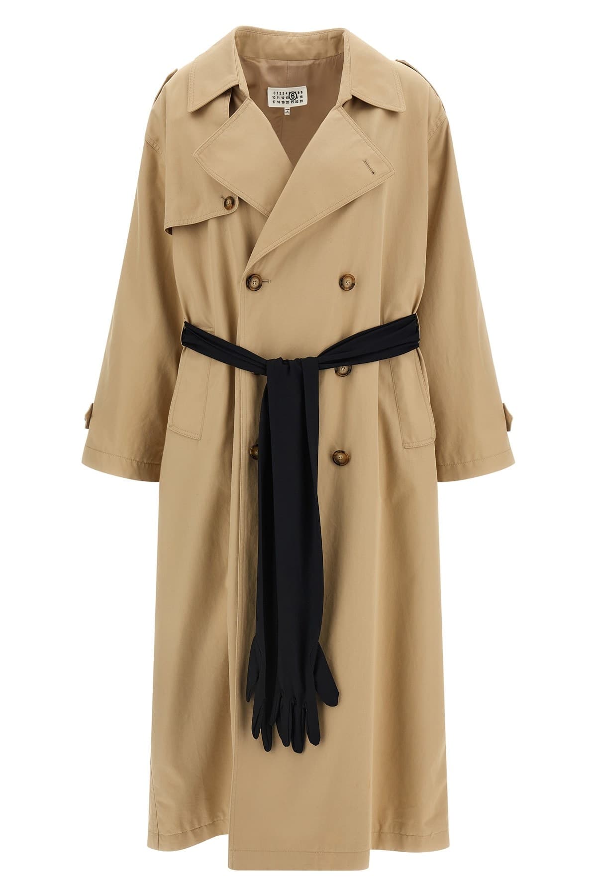 MM6 MAISON MARGIELA Trench Coat With Gloves