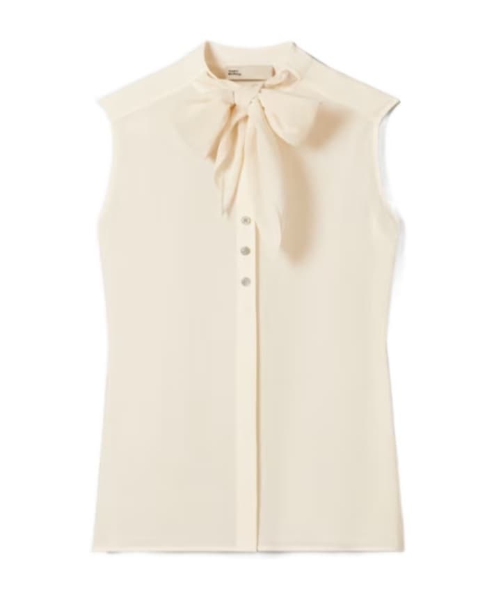 Tory Burch Necktie Sleeveless Top