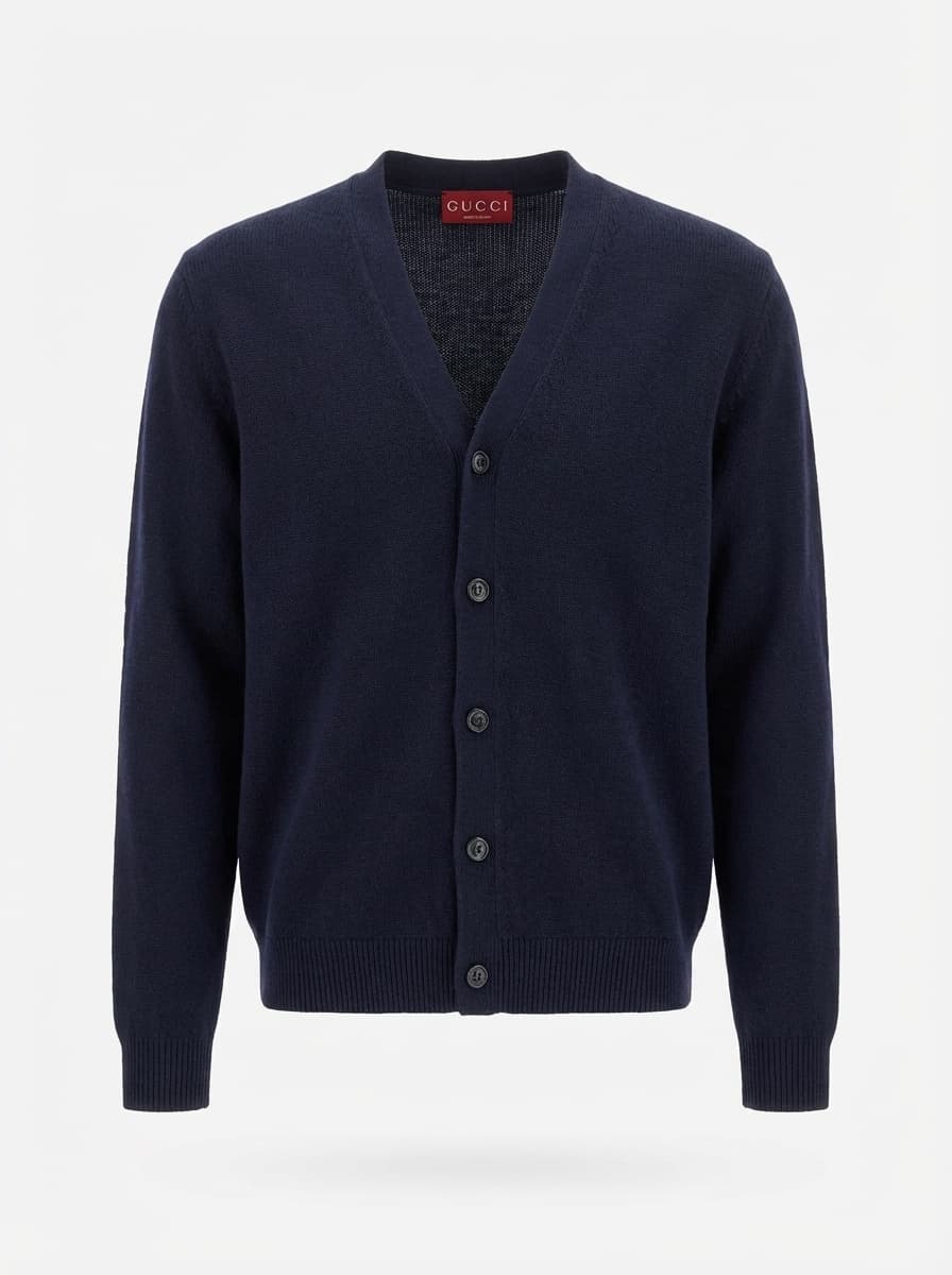 Gucci Buttoned-Up V-Neck Cardigan