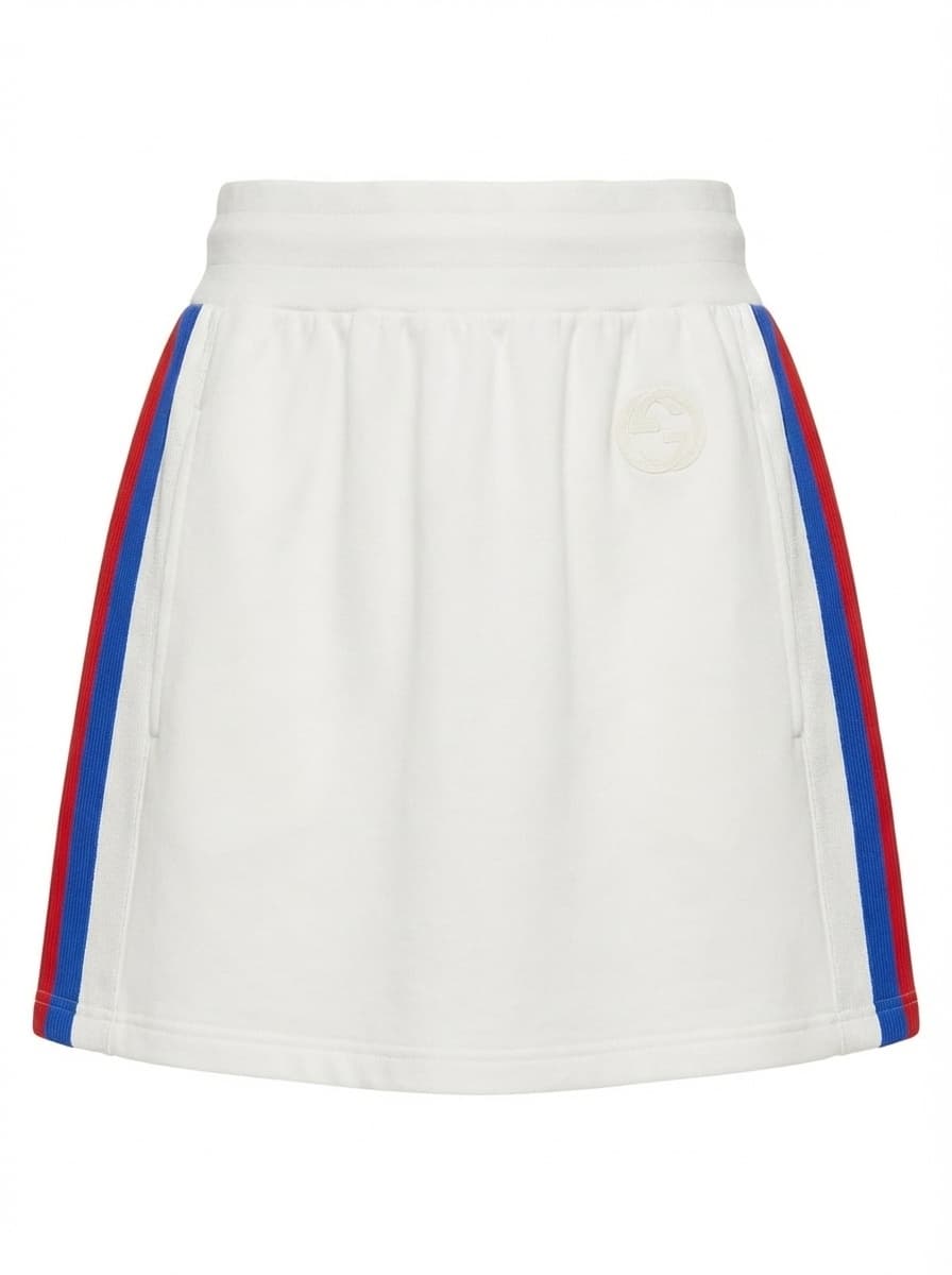 Gucci Logo Patch Mini Skirt
