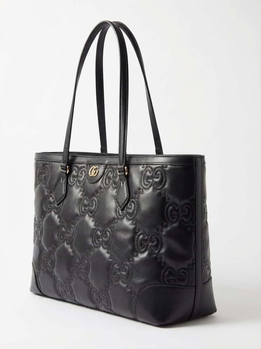 Gucci GG Quilted Open-Top Tote Bag