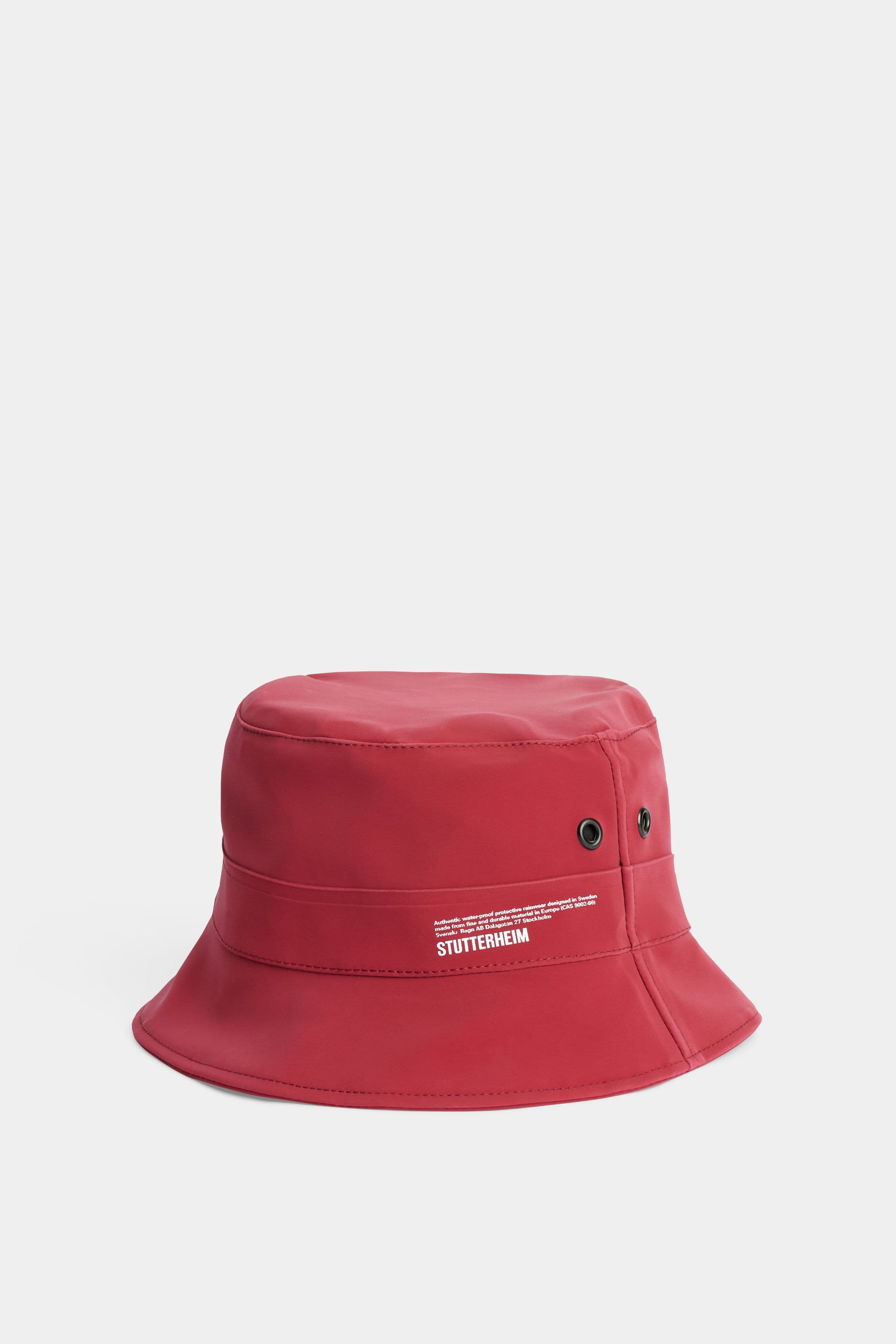 Beckholmen Matte Bucket Hat Burgundy