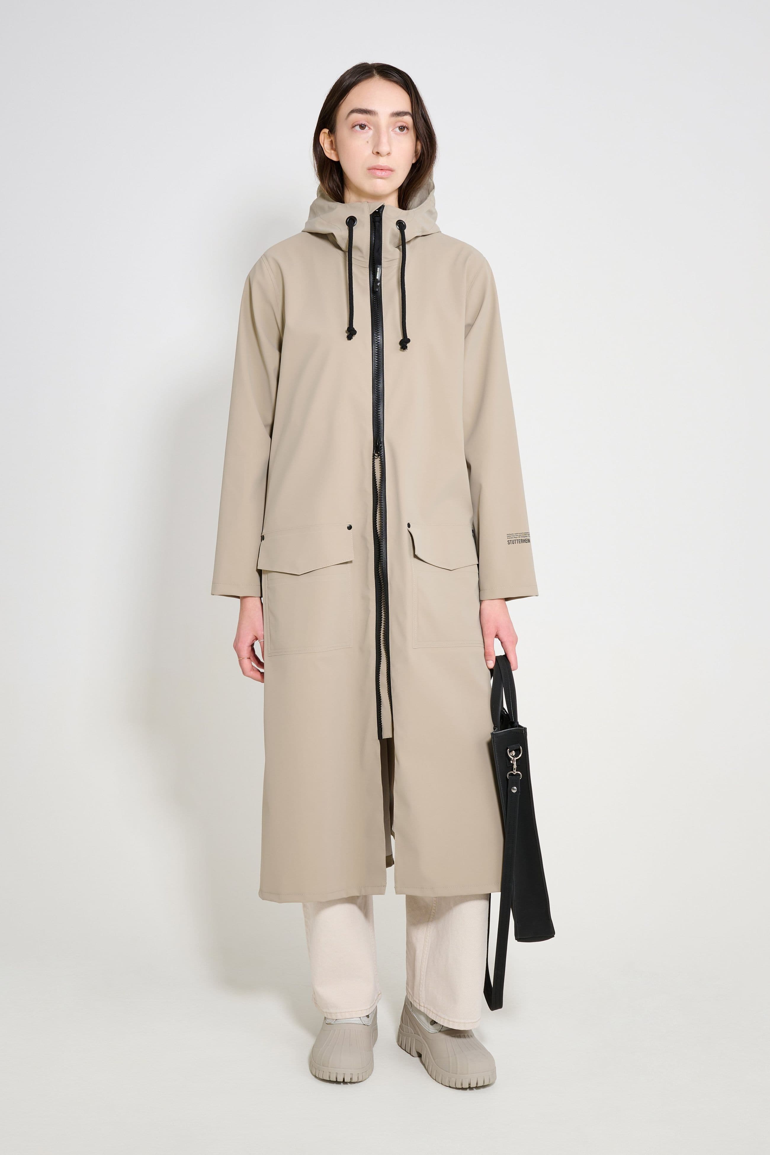 Mosebacke Long Patch Raincoat Potato