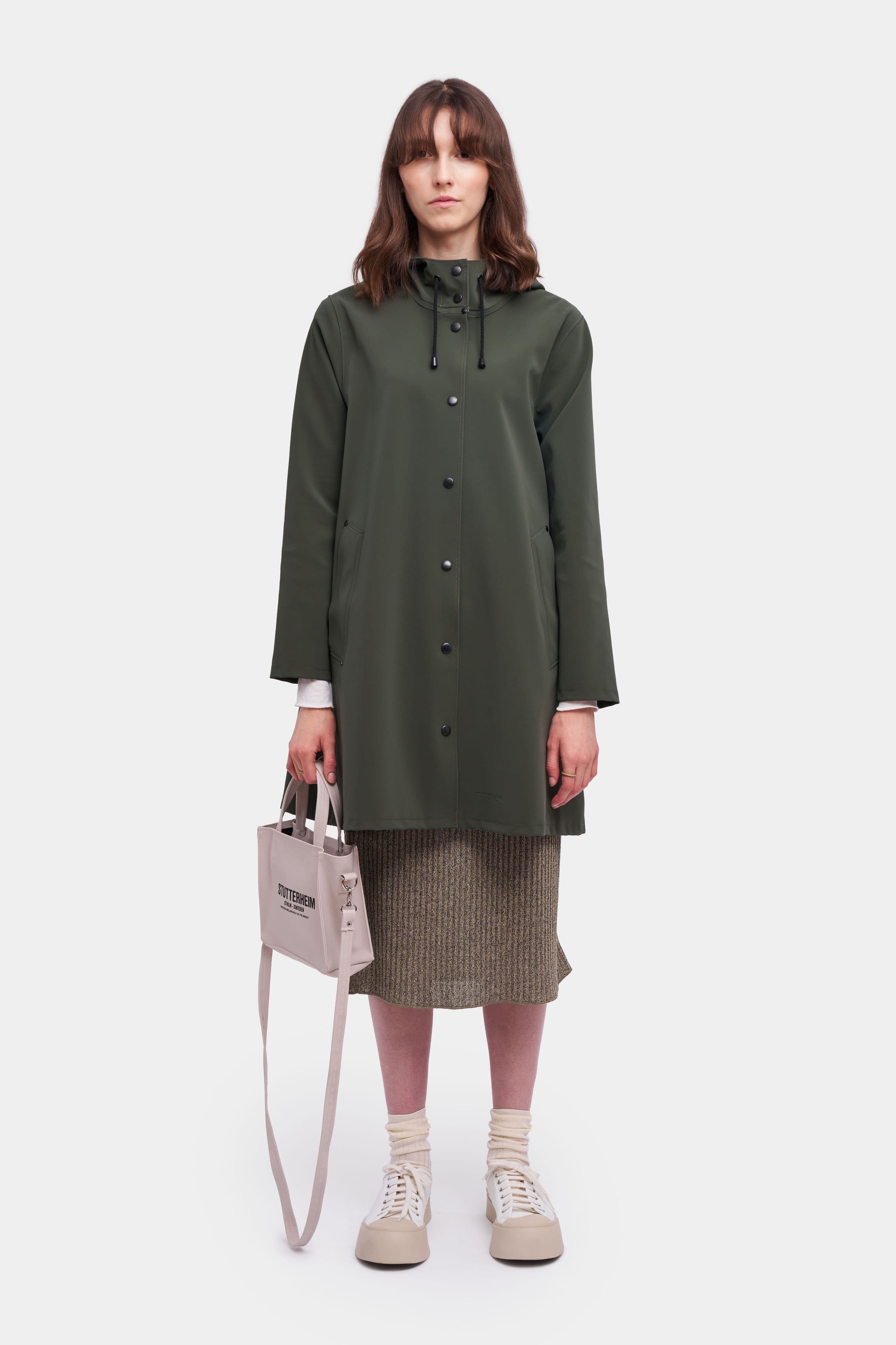 Mosebacke Matte Raincoat Dark Green