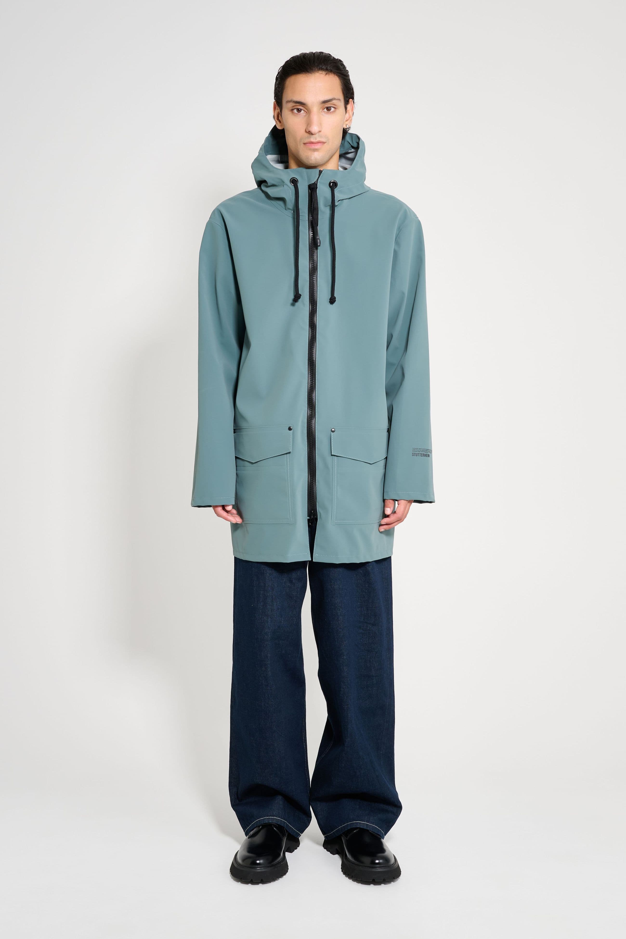 Stockholm Patch Raincoat Moon Rock