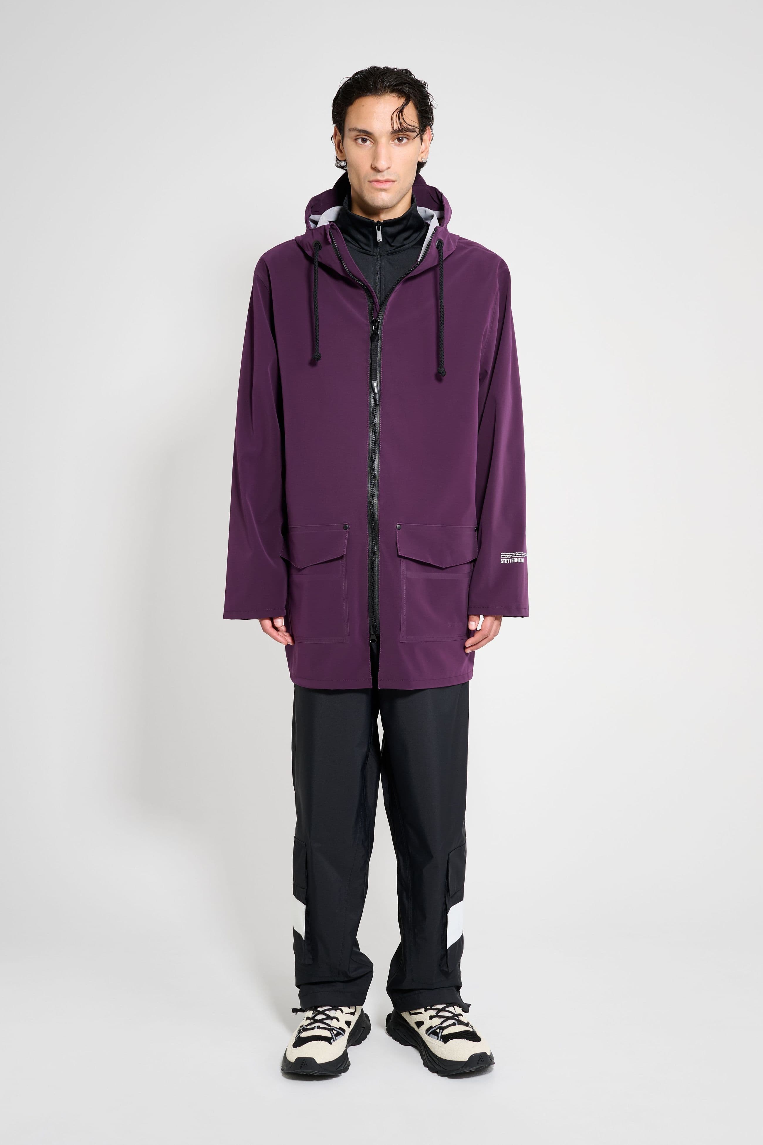 Stockholm Patch Raincoat Purple Haze