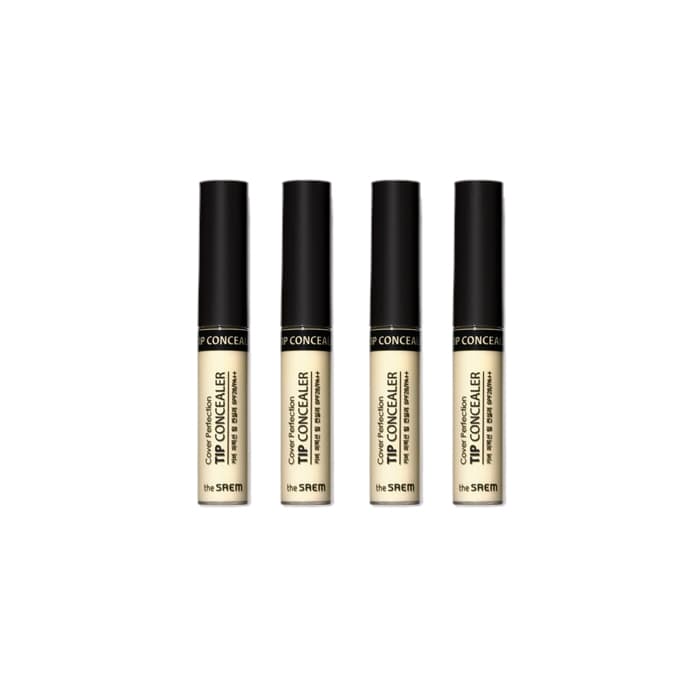 The Saem - Cover Perfection Tip Concealer - 6.5g - Green Beige (4ea) Set