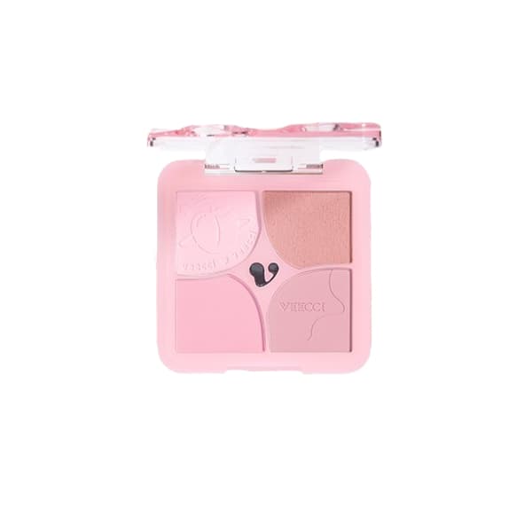 VEECCI - Blooming Four Colors Blush - 6g - D01 Pink Party