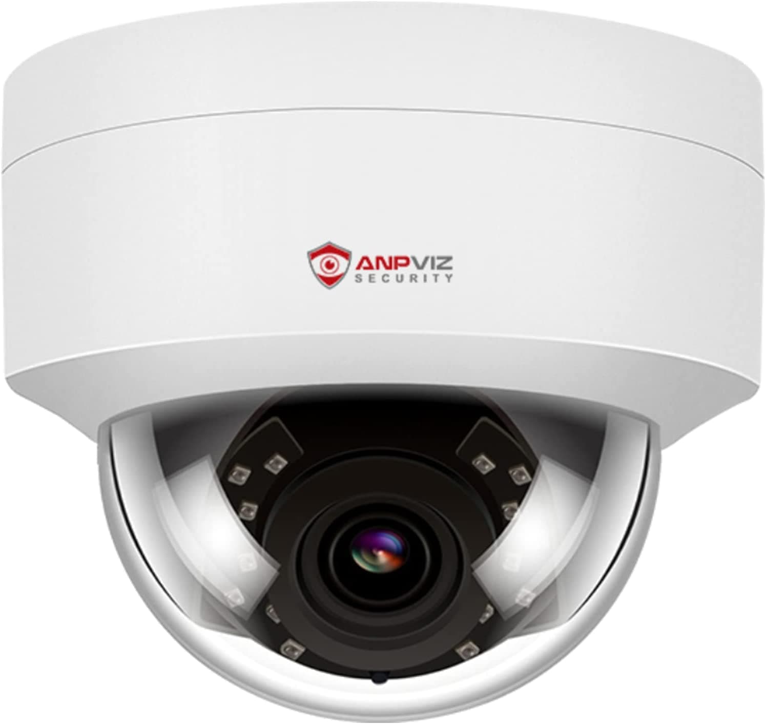 Anpviz 4MP PoE IP Dome Camera with Audio/Mic, IP Security Camera Outdoor Indoor, IR Night Vision, IP66 Waterproof, 2.8mm Lens, 24/7 Recording, Not