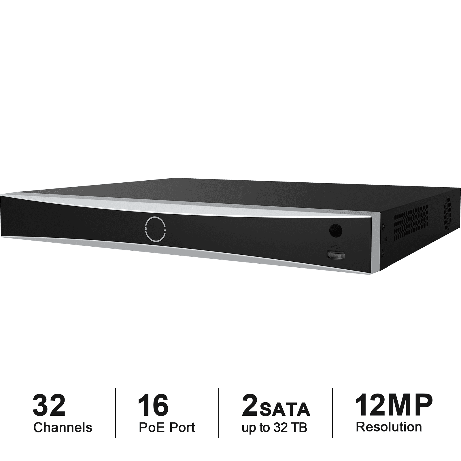 USA Only Anpviz 32CH 12MP PoE NVR POE Network Video Recorder IP Home Security Camera System Video Recorder H.265+ Guarding Vision APP up to 32TB