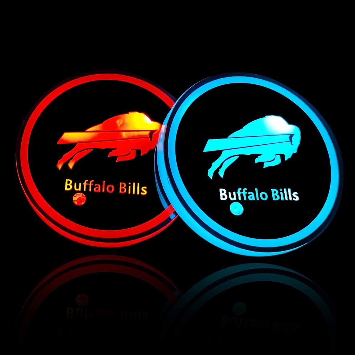 2X Amazing Buffalo Bills Cup Holder Lights