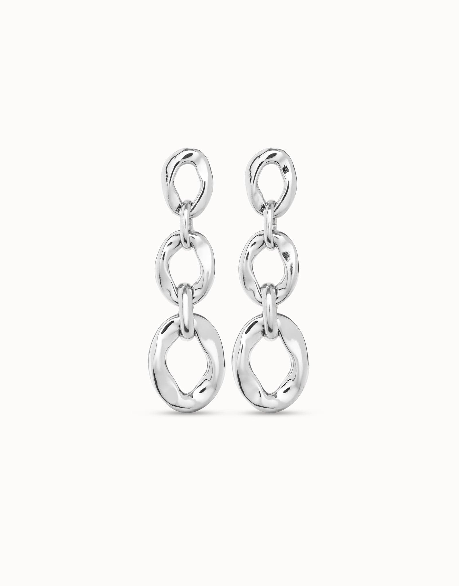 Drop earrings with 3 links