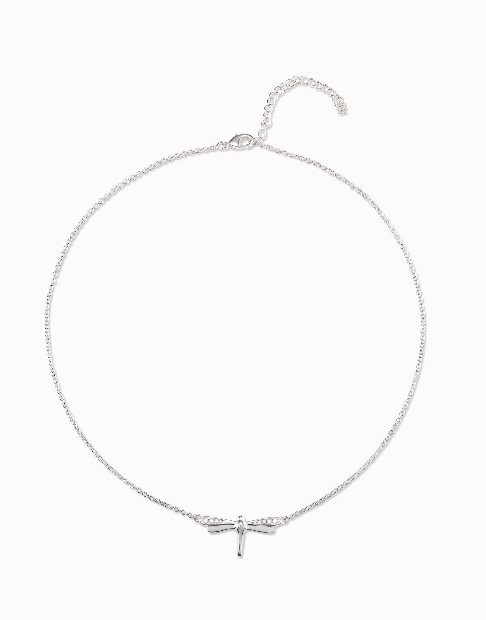 Short chain necklace with butterfly