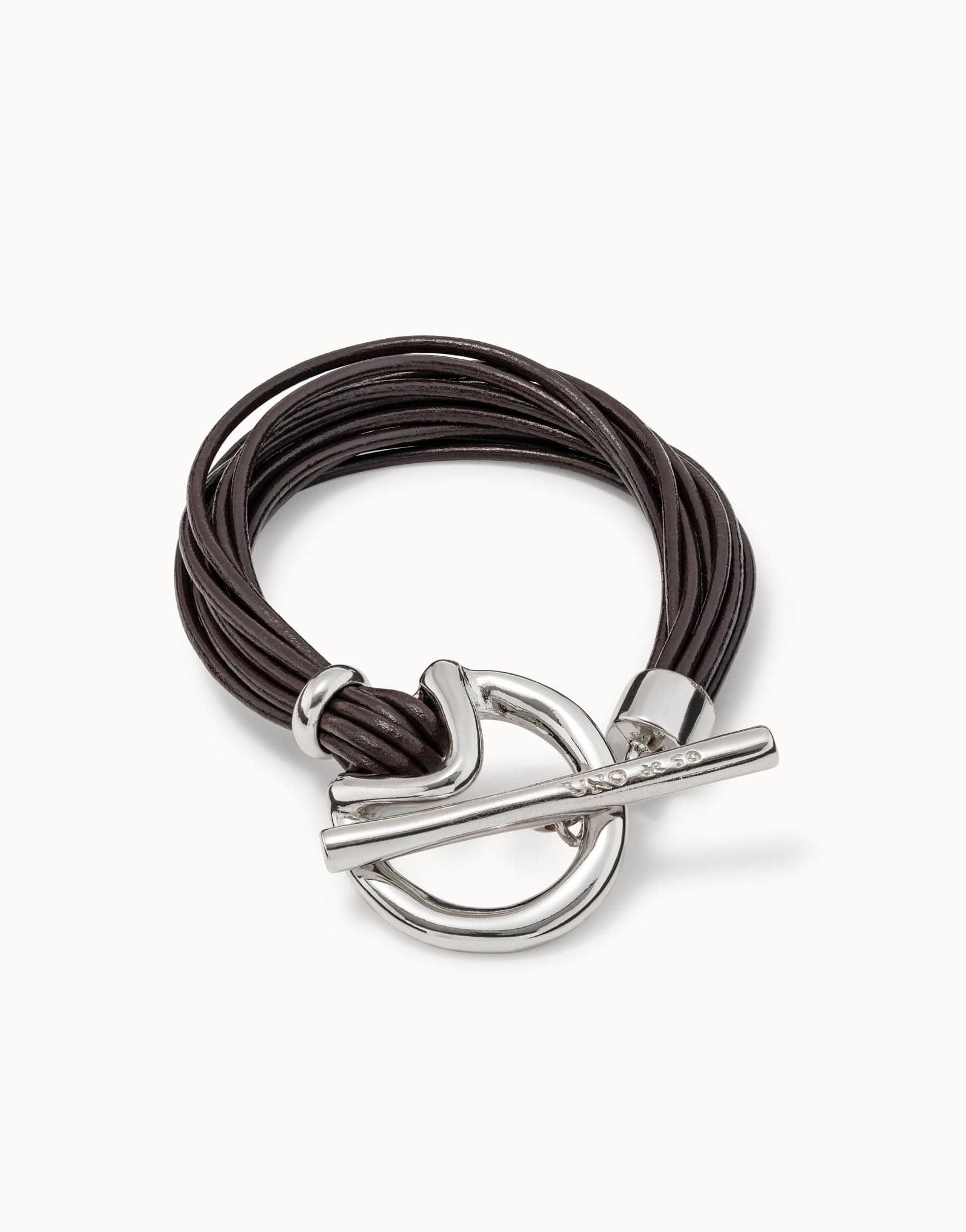 Multi-strand leather bracelet