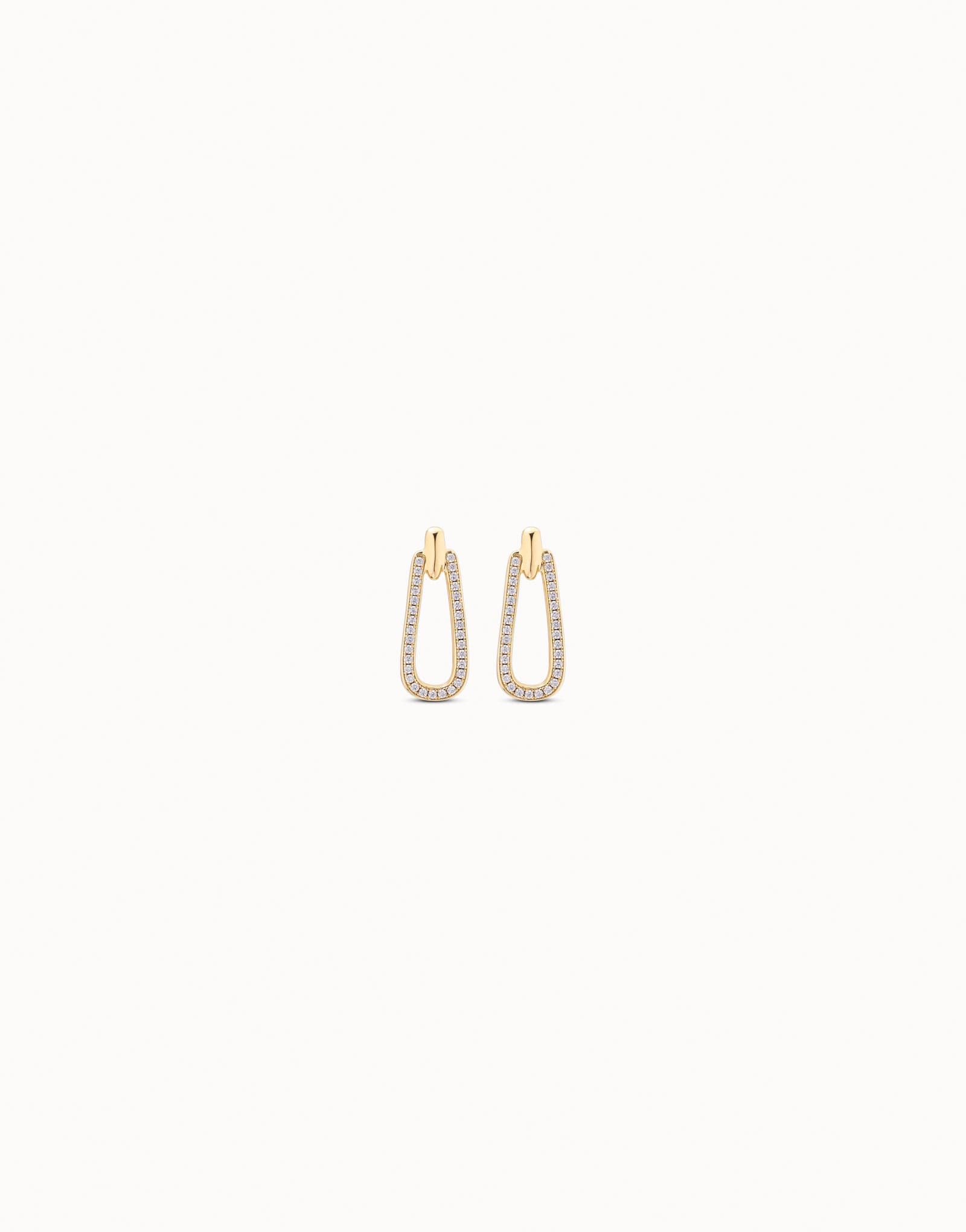 Drop earrings with topaz